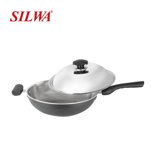 西華複合金雙耳炒鍋40::西華名鍋-炒鍋、不沾鍋、平底鍋、各式鍋具的專家